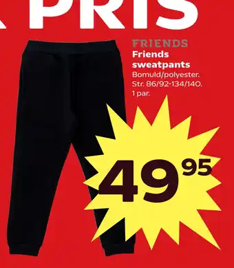 SuperBrugsen Friends sweatpants tilbud