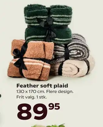 SuperBrugsen Feather soft plaid tilbud