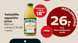 SuperBrugsen Valsølille appelsin juice tilbud