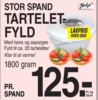 ABC Lavpris TARTELETFYLD tilbud