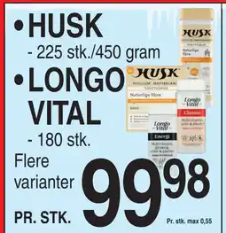 ABC Lavpris HUSK • LONGO VITAL tilbud