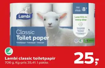 SuperBrugsen Lambi classic toiletpapir tilbud