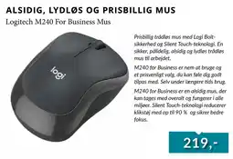 Tjdata Logitech M240 For Business Mus tilbud