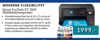 Tjdata Epson EcoTank ET-2840 Multifunktionsprinter tilbud