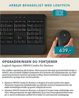 Tjdata Logitech Signature MK650 Combo For Business tilbud