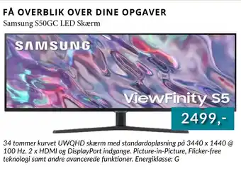 CBC Samsung S50GC LED Skærm tilbud