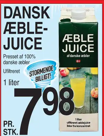 ABC Lavpris DANSK ÆBLE- JUICE tilbud