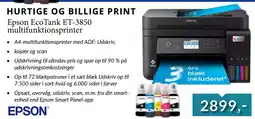 CBC Epson EcoTank ET-3850 multifunktionsprinter tilbud