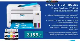 CBC Epson EcoTank ET-4856 Multifunktionsprinter tilbud