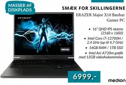 CBC ERAZER Major X10 Bærbar Gamer PC tilbud