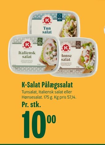 Min Købmand K-Salat Pålægssalat tilbud