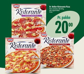 Min Købmand Dr. Oetker Ristorante Pizza tilbud