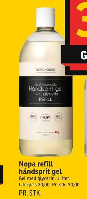 Nopa refill håndsprit gel