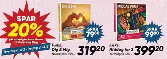 Bilka SPAR 20% på udvalgte Smartboxe til Valentins Dag tilbud