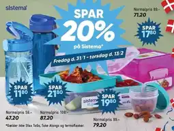 Bilka SPAR 20% på Sistema tilbud