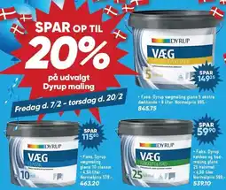 Bilka SPAR OP TIL 20% på udvalgt Dyrup maling tilbud