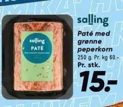 Bilka Salling Paté med grønne peperkorn tilbud