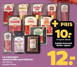 Netto La Campagna udenlandske specialiteter tilbud