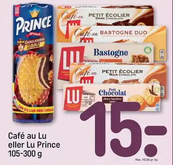 REMA 1000 Café au Lu eller Lu Prince 105-300 g tilbud