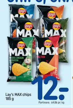 REMA 1000 Lay's MAX chips 185 g tilbud