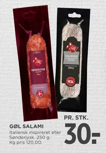 MENY GØL SALAMI tilbud