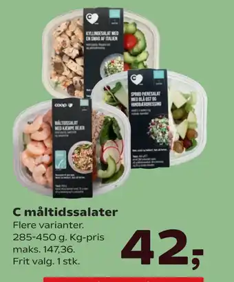 Kvickly C måltidssalater tilbud