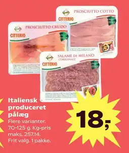 Kvickly Italiensk produceret pålæg tilbud