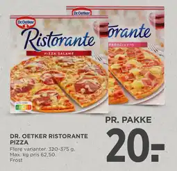 MENY DR. OETKER RISTORANTE PIZZA tilbud