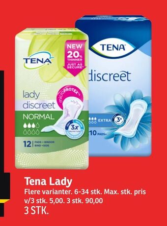 SPAR Tena Lady tilbud