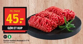 SPAR Gestus hakket oksekød 4-7 % tilbud
