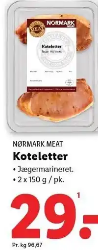 Lidl NØRMARK MEAT Koteletter tilbud