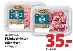 Lidl VILSTRUPSGÅRD Skinkestrimler eller -tern tilbud