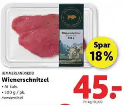 Lidl HIMMERLANDSKØD Wienerschnitzel tilbud