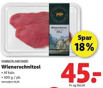 Lidl HIMMERLANDSKØD Wienerschnitzel tilbud