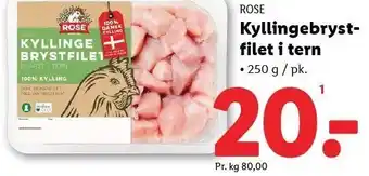 Lidl ROSE Kyllingebrystfilet i tern tilbud