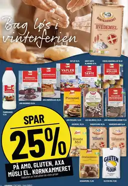 Løvbjerg SPAR 25% PÅ AMO, GLUTEN, AXA MÜSLI EL. KORNKAMMERET tilbud