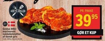 SPAR Gestus BBQ marinerede nakkekoteletter af dansk gris tilbud