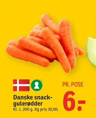 SPAR Danske snack gulerødder tilbud
