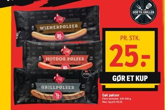 SPAR Gøl pølser tilbud