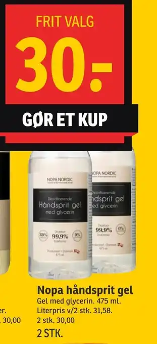 Nopa håndsprit gel