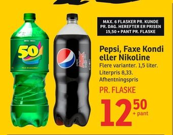SPAR Pepsi, Faxe Kondi eller Nikoline tilbud