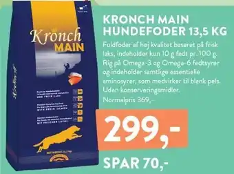 Plantorama KRONCH MAIN HUNDEFODER tilbud