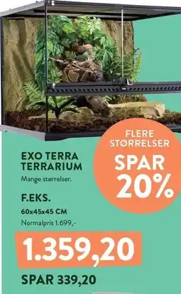 Plantorama EXO TERRA TERRARIUM tilbud