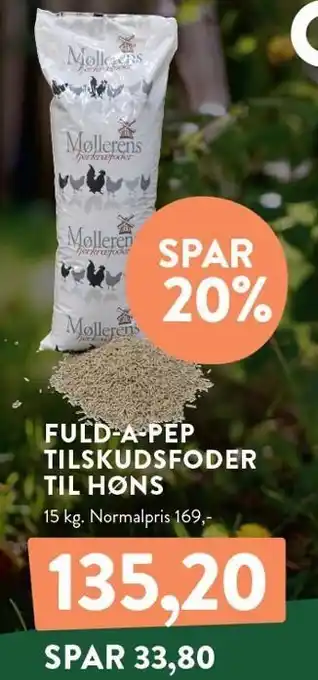 Plantorama FULD-A-PEP TILSKUDSFODER TIL HØNS tilbud