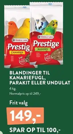 Plantorama BLANDINGER TIL ANARIEFUGL, PARAKIT ELLER UNDULAT tilbud