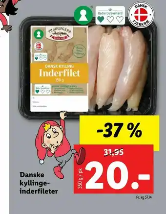Danske kyllingeinderfileter