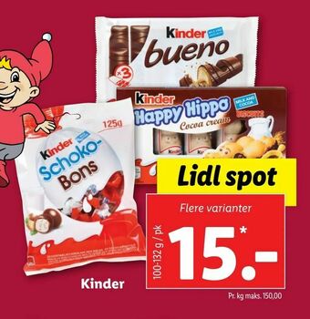 Let-Køb Kinder tilbud