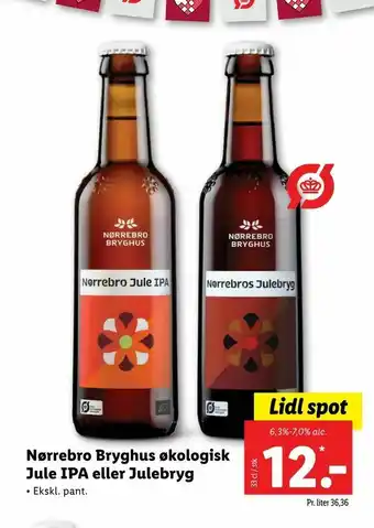 Nørrebro Bryghus økologisk Jule IPA eller Julebryg