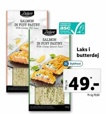 Let-Køb Laks i butterdej tilbud