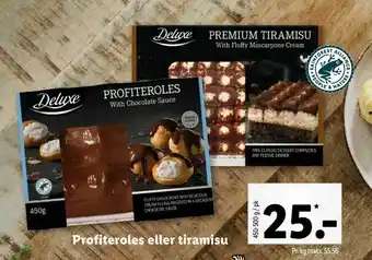 Profiteroles eller tiramisu